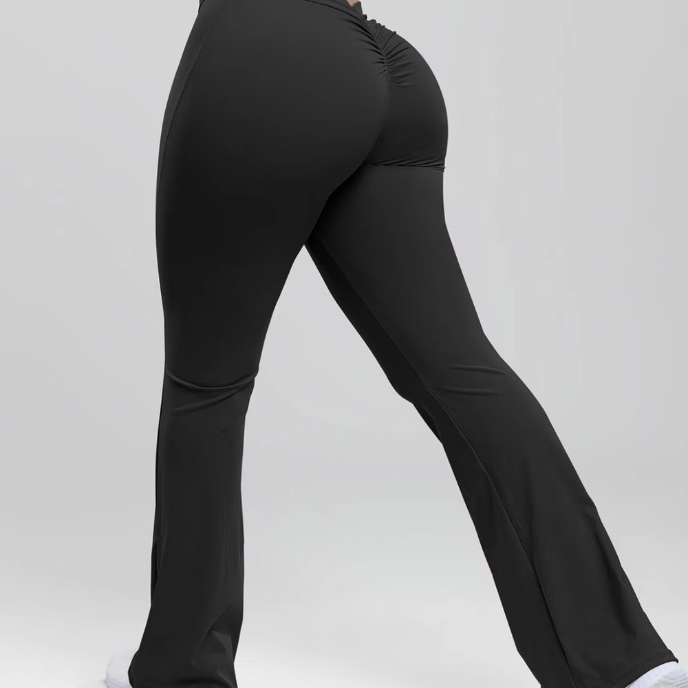 Black Flared Yoga Pants